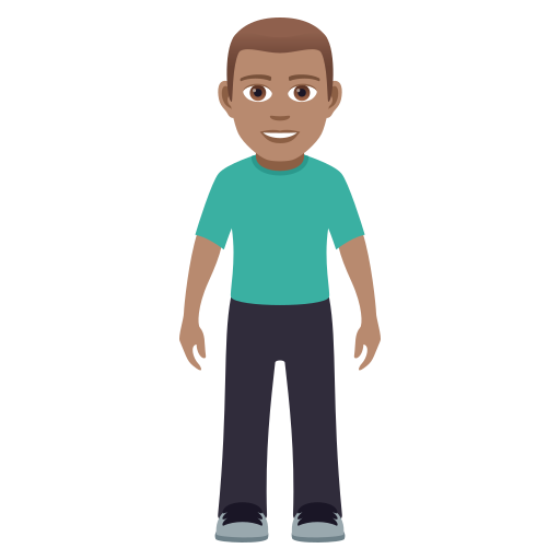 Man Standing: Medium Skin Tone, the design in this release