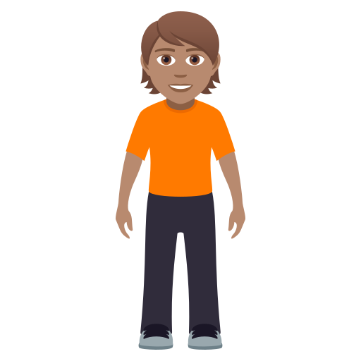 Person Standing: Medium Skin Tone, the design in this release