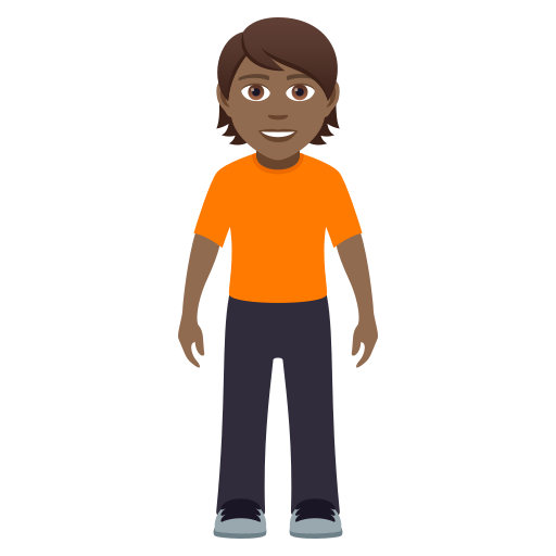 Person Standing: Medium-Dark Skin Tone, the design in this release