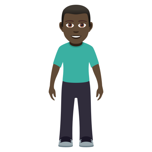Man Standing: Dark Skin Tone, the design in this release