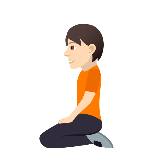 Person Kneeling: Light Skin Tone, the design in this release