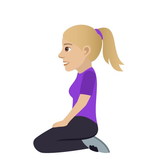 Woman Kneeling: Medium-Light Skin Tone, the design in this release