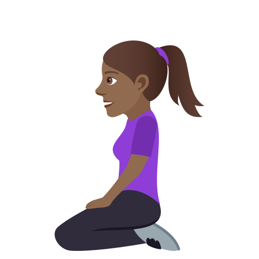 Woman Kneeling: Medium-Dark Skin Tone, the design in this release