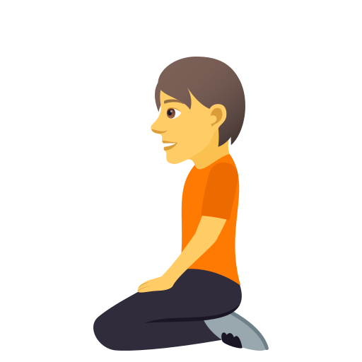 Person Kneeling, the design in this release