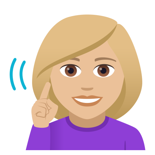 Deaf Woman: Medium-Light Skin Tone, the design in this release