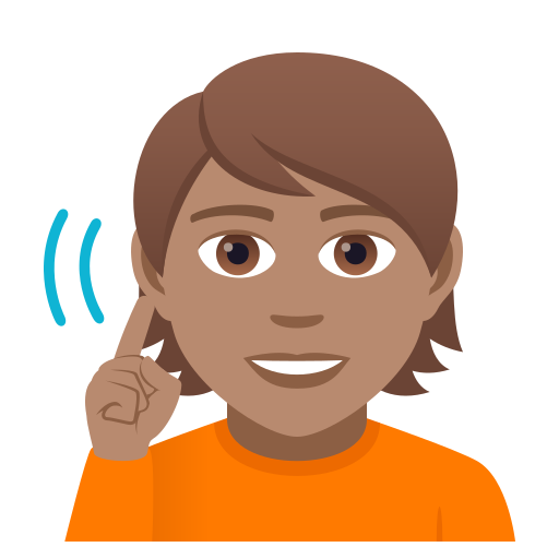 Deaf Person: Medium Skin Tone, the design in this release