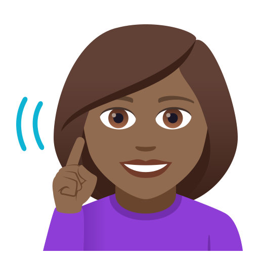 Deaf Woman: Medium-Dark Skin Tone, the design in this release