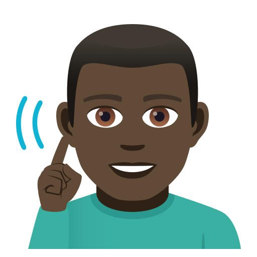 Deaf Man: Dark Skin Tone, the design in this release