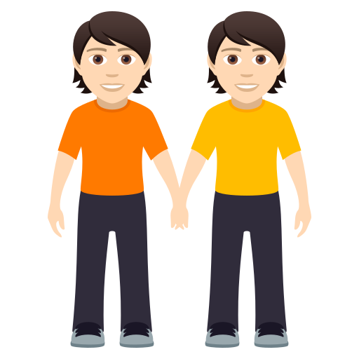 People Holding Hands: Light Skin Tone, the design in this release