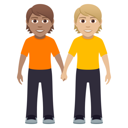 People Holding Hands: Medium Skin Tone, Medium-Light Skin Tone, the design in this release