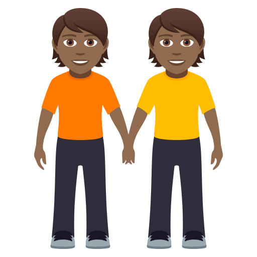 People Holding Hands: Medium-Dark Skin Tone, the design in this release