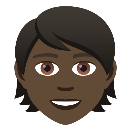 Person: Dark Skin Tone, the design in this release