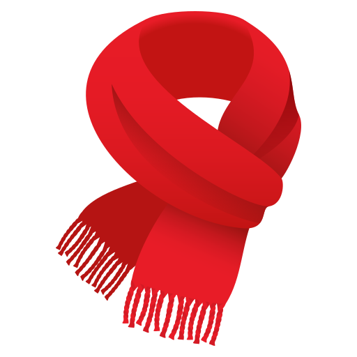 Scarf as drawn by JoyPixels in 5.0
