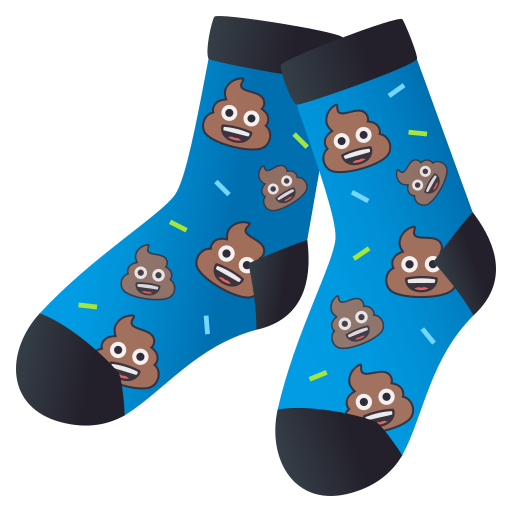 Socks as drawn by JoyPixels in 5.0