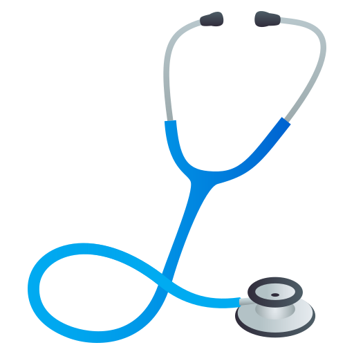 Stethoscope as drawn by JoyPixels in 5.0