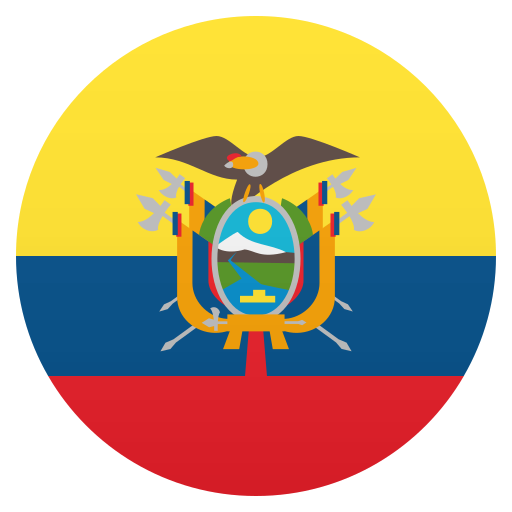 Flag: Ecuador as drawn by JoyPixels in 5.5