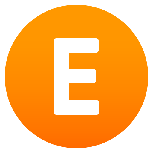 Regional Indicator Symbol Letter E as drawn by JoyPixels in 5.5