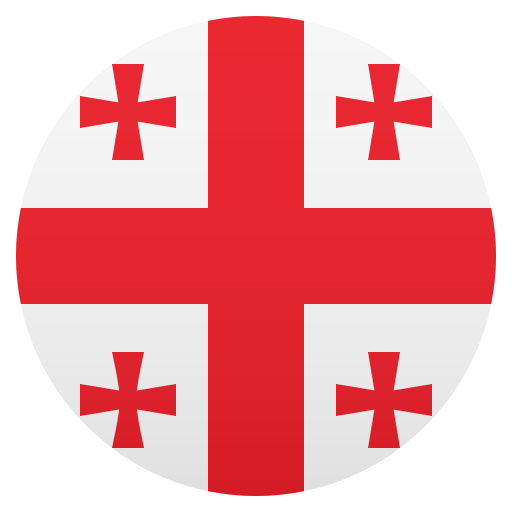 Flag: Georgia as drawn by JoyPixels in 5.5