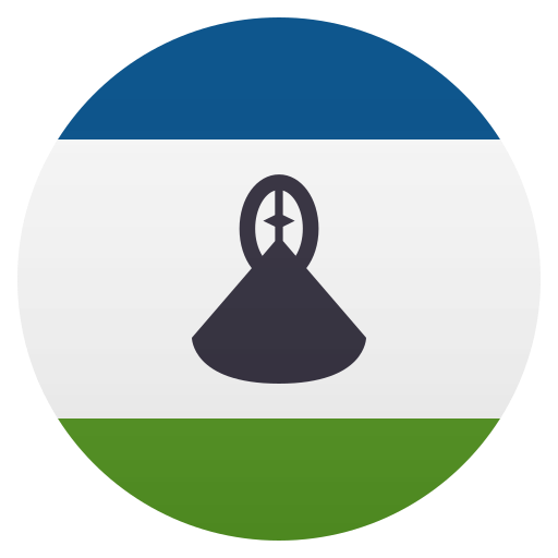Flag: Lesotho as drawn by JoyPixels in 5.5