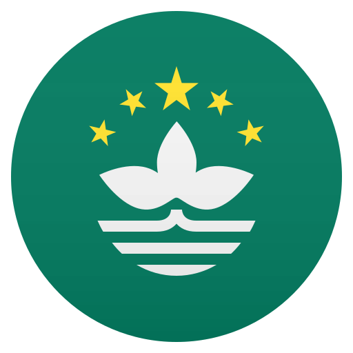 Flag: Macao SAR China as drawn by JoyPixels in 5.5