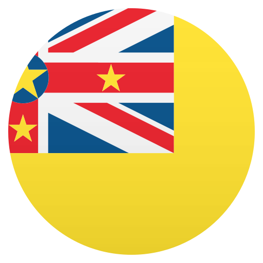 Flag: Niue as drawn by JoyPixels in 5.5