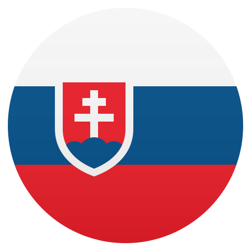 Flag: Slovakia as drawn by JoyPixels in 5.5