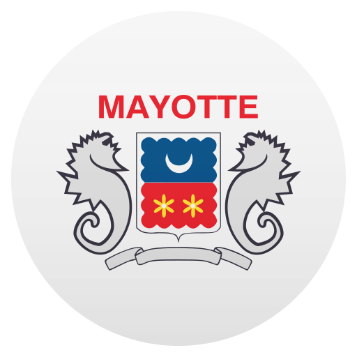 Flag: Mayotte as drawn by JoyPixels in 5.5