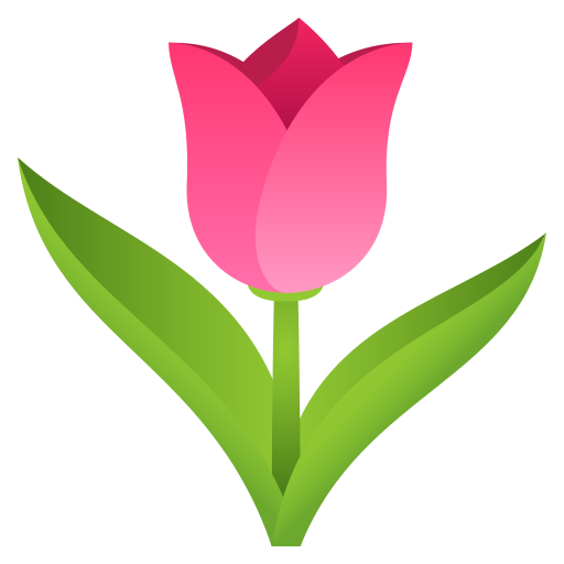 Tulip as drawn by JoyPixels in 5.5