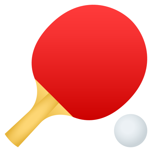 Ping Pong as drawn by JoyPixels in 5.5
