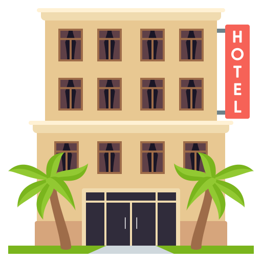 Hotel as drawn by JoyPixels in 5.5