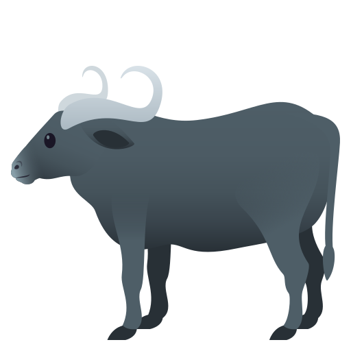 Water Buffalo as drawn by JoyPixels in 5.5
