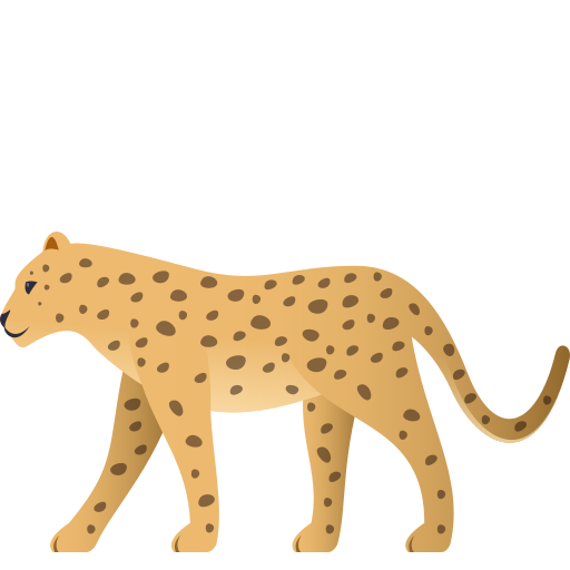 Leopard as drawn by JoyPixels in 5.5