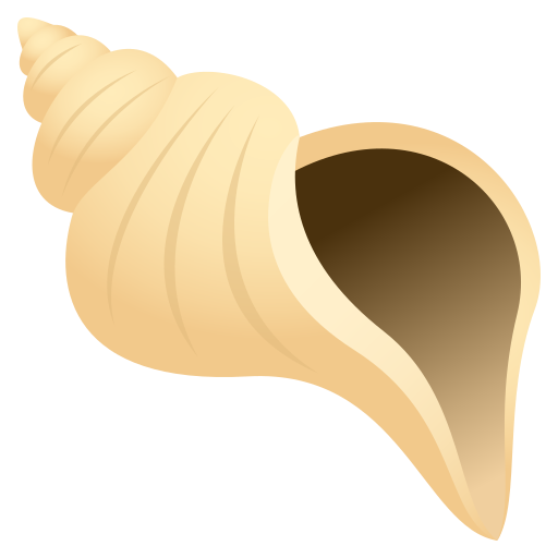 Spiral Shell as drawn by JoyPixels in 5.5