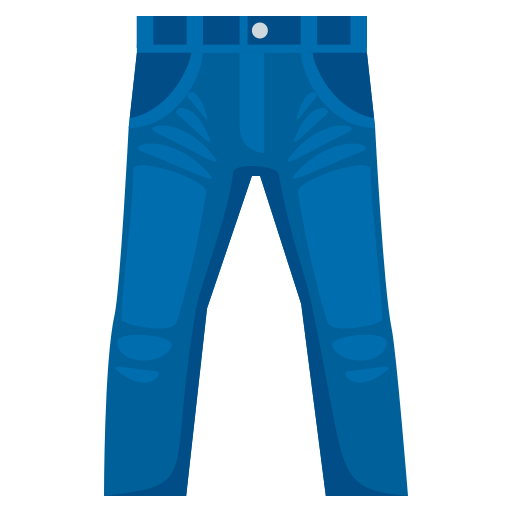 Jeans as drawn by JoyPixels in 5.5