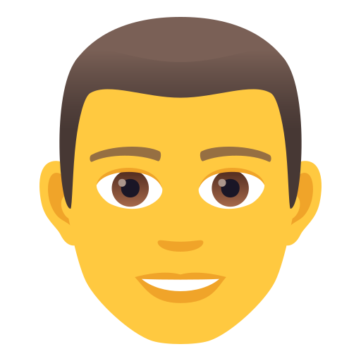 Man as drawn by JoyPixels in 5.5