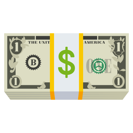 Dollar Banknote as drawn by JoyPixels in 5.5