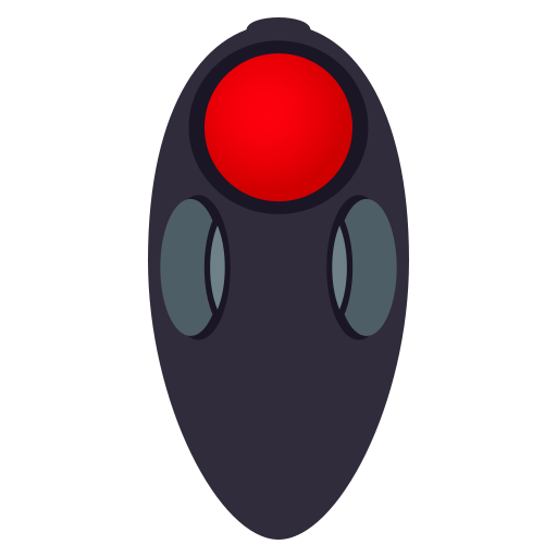Trackball as drawn by JoyPixels in 5.5