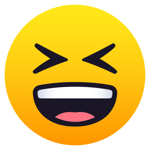 Grinning Squinting Face, the previous design