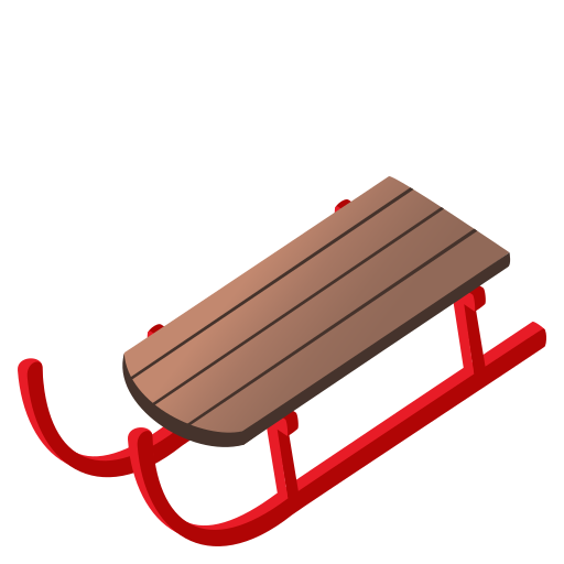 Schlitten as drawn by JoyPixels in 5.5