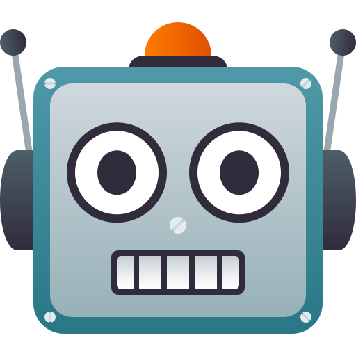 Robot as drawn by JoyPixels in 5.5