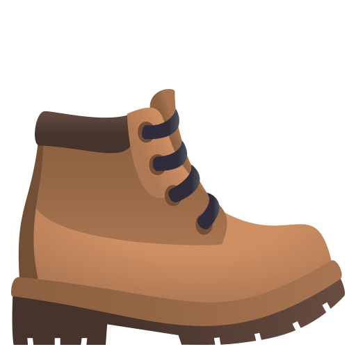Hiking Boot as drawn by JoyPixels in 5.5