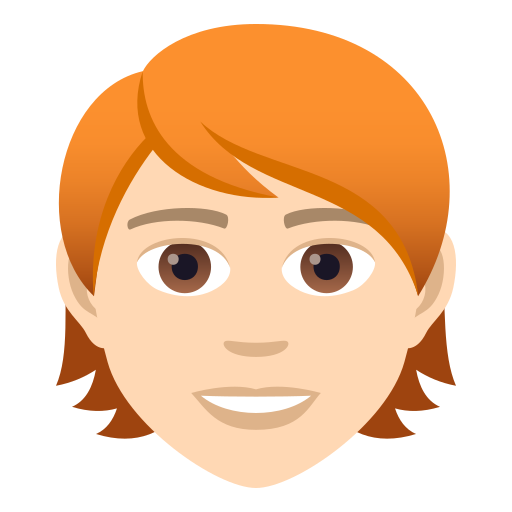 Person: Light Skin Tone, Red Hair, the design in this release