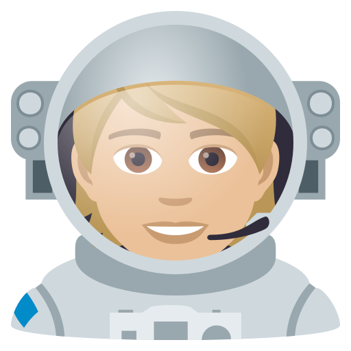 Astronaut: Medium-Light Skin Tone, the design in this release