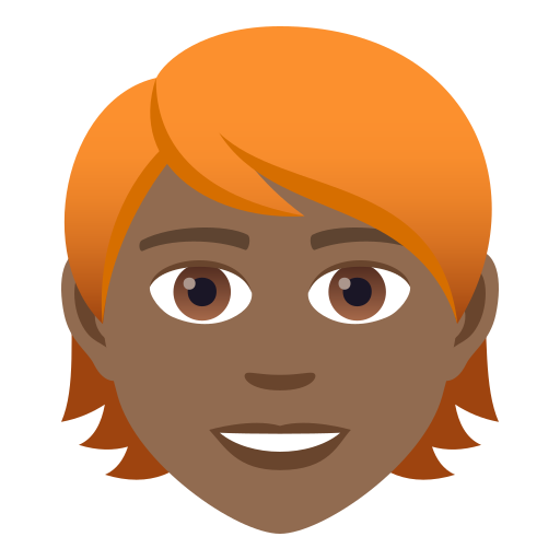 Person: Medium-Dark Skin Tone, Red Hair, the design in this release