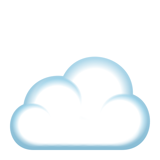 Cloud as drawn by JoyPixels in 5.5