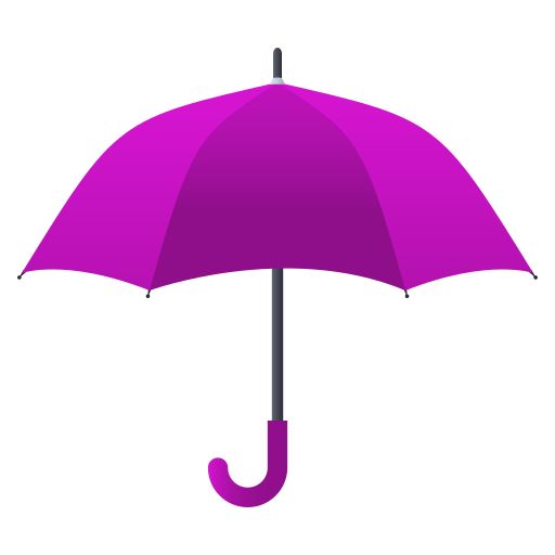 Umbrella as drawn by JoyPixels in 5.5