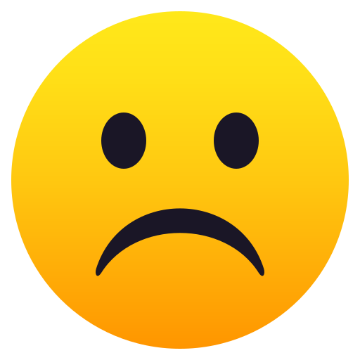 Frowning Face, the previous design