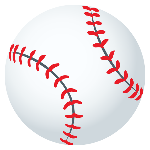 Baseball as drawn by JoyPixels in 5.5