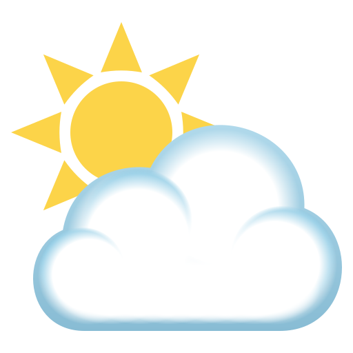 Sonne Hinter Wolke as drawn by JoyPixels in 5.5