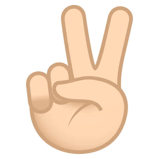 Victory Hand: Light Skin Tone, the previous design